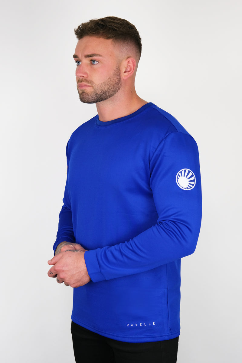 Royal blue jersey shirt top