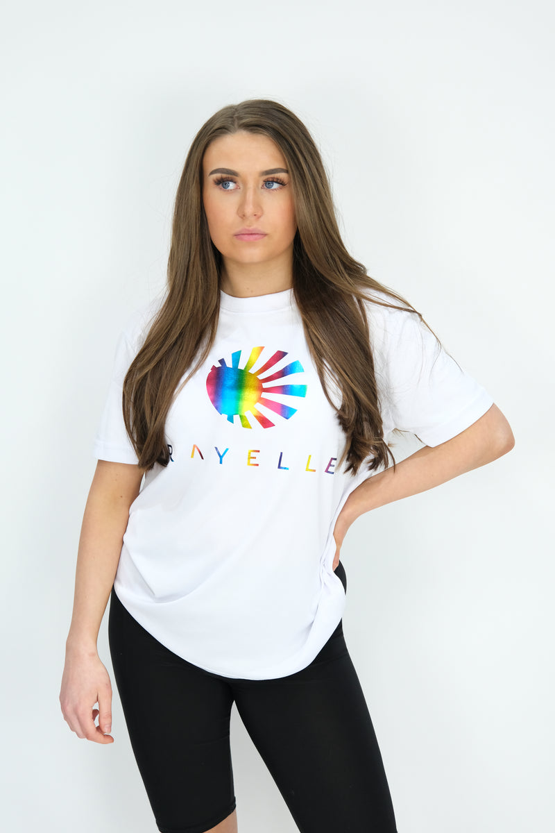 WHITE RAINBOW TOP