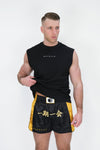 BLACK KANJI SHORTS