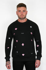 BLACK KANJI SWEATSHIRT