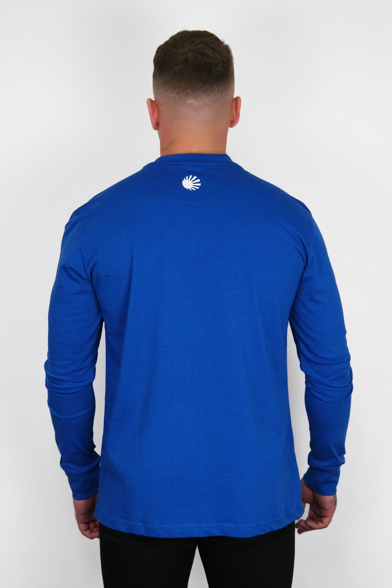 Blue long sleeve t on sale shirt