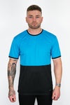 BLUE COLOUR BLOCK T-SHIRT