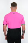 PINK COLOUR BLOCK T-SHIRT