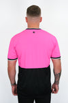 ピンクカラーブロックTシャツ