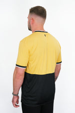 YELLOW COLOUR BLOCK T-SHIRT