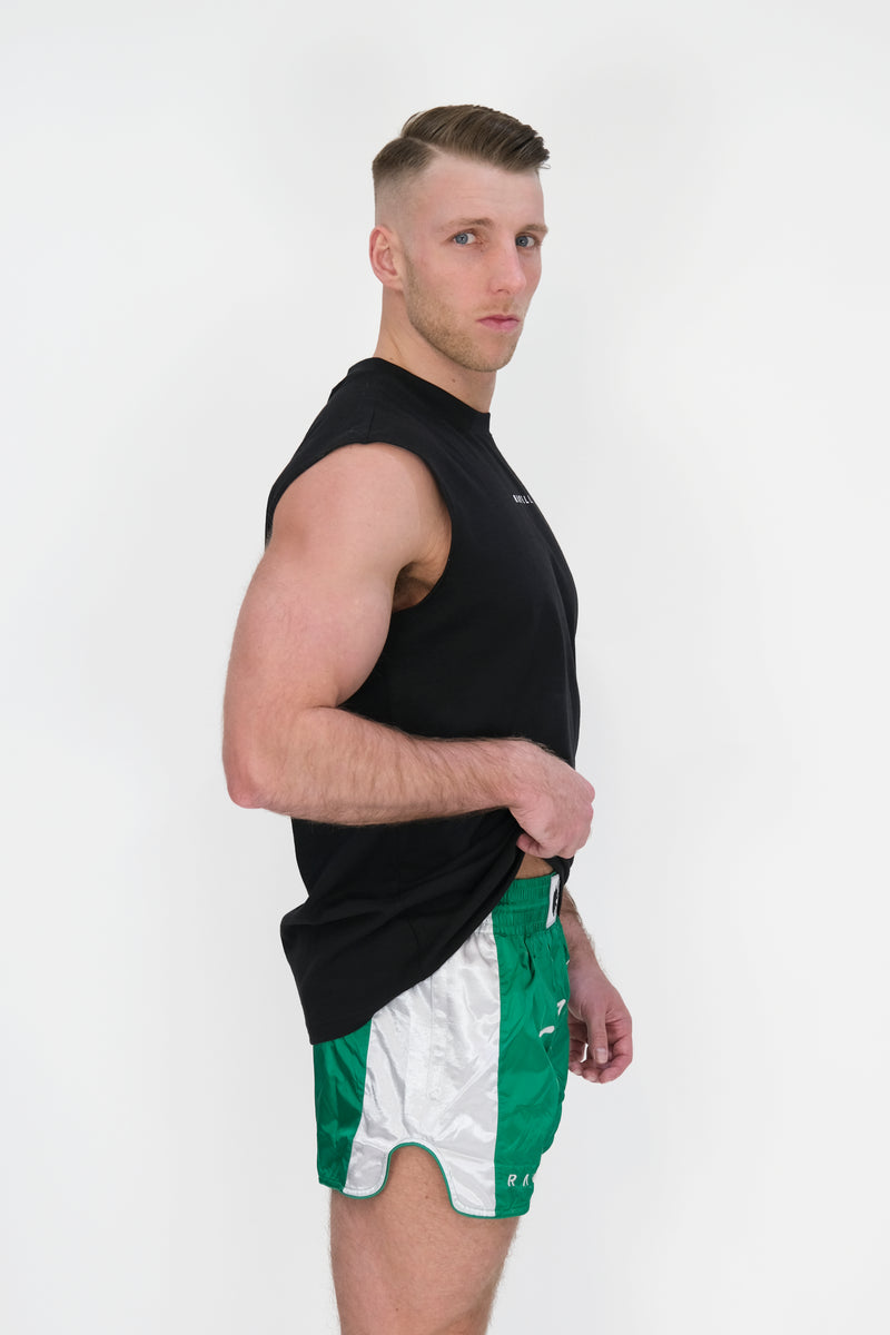 EMERALD GREEN KANJI SHORTS