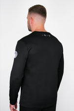 BLACK LONG SLEEVE KANJI JERSEY