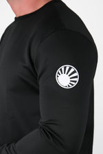 BLACK LONG SLEEVE KANJI JERSEY