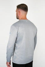 GREY MARL LONG SLEEVE KANJI JERSEY