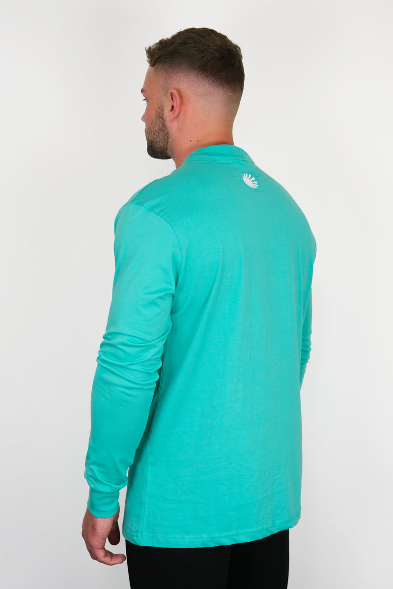 MINT GREEN LONG SLEEVETシャツ