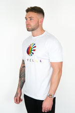 WHITE RAINBOW T-SHIRT